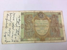 COMMERCIAL BANK OF SCOTLAND FIVE POUND NOTE, DATED 1957