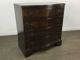 MAHOGANY CHEST OF DRAWERS,