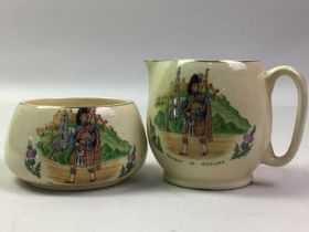 KENSINGTON WARE 'SOUVENIR OF SCOTLAND' COMMEMORATIVE SET,