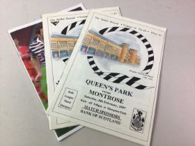 QUEEN'S PARK F.C., COLLECTION OF PROGRAMMES,