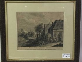 FRENCH ENGRAVING, DELASSEMENT DE PAYSANS FLAMANDS, AND OTHER ITEMS