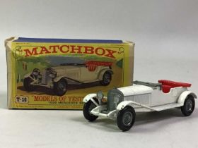 COLLECTION OF MATCHBOX MODELS OF YESTERYEAR, TWELVE BOXED MODEL CARS