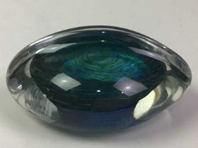 MID CENTURY PAPERWEIGHT, AND OTHER GLASSWARE