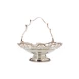 EDWARDIAN SILVER CAKE BASKET MARTIN, HALL & CO., SHEFFIELD 1910