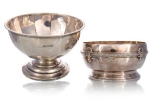 TWO GEORGE V SILVER BOWLS, JAMES DIXON & SONS, SHEFFIELD 1918 AND ADIE BROTHERS, BIRMINGHAM 1932