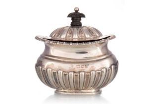LATE VICTORIAN SILVER CADDY, G.J.D.F., LONDON 1897