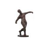 20TH CENTURY BRITISH SCHOOL, BRONZE SCULPTURE OF A NUDE FEMALE