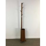 TEAK COAT STAND AND MIRROR CIRCA 1960-79