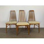 NIELS KOEFOED FOR KOEFOEDS HORNSLET, SET OF SIX ‘EVA’ DINING CHAIRS 1960-69