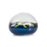 PERTHSHIRE GLASS 'FLOWER BOUTIQUE' PAPERWEIGHT CIRCA 1986