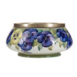 WILLIAM MOORCROFT (BRITISH, 1872-1945) FOR JAMES MACINTYRE & CO., 'PANSY' PATTERN BOWL CIRCA 1904-13