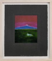 *CRAIGIE AITCHISON (SCOTTISH, 1926-2009), UNICORN IN A LANDSCAPE