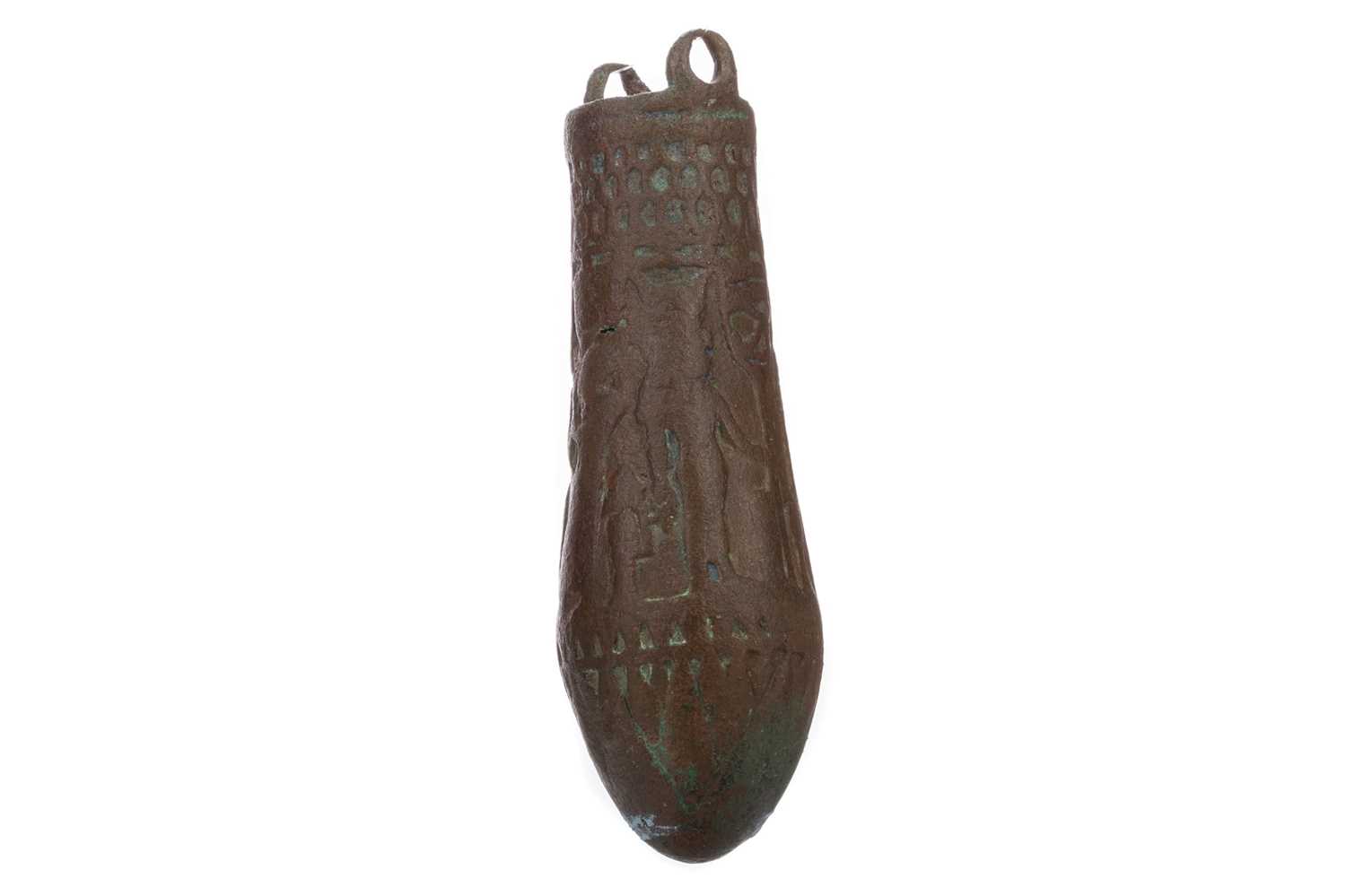 AN ANCIENT EGYPTIAN BRONZE SITULA - Image 2 of 5