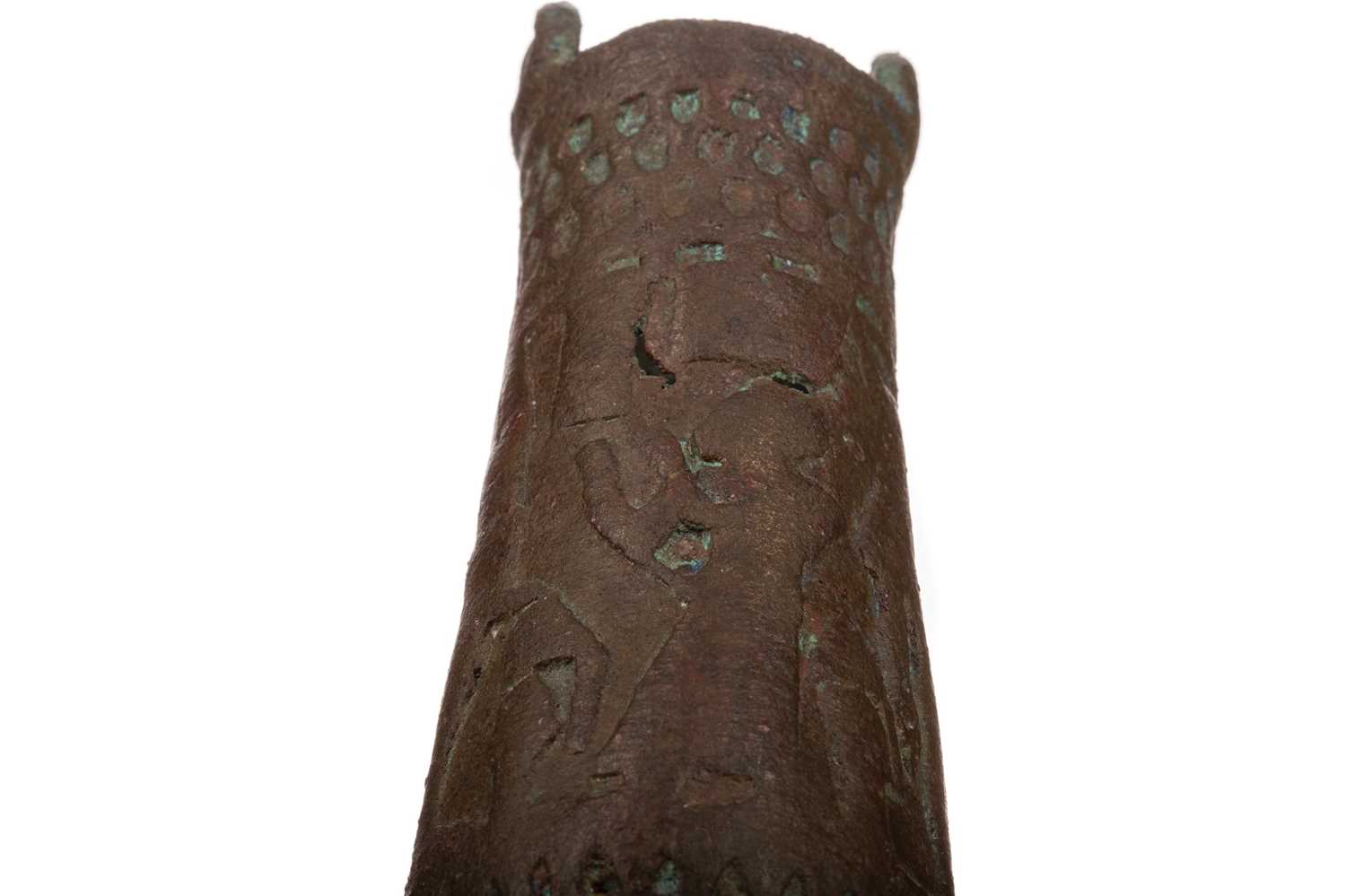 AN ANCIENT EGYPTIAN BRONZE SITULA - Image 5 of 5