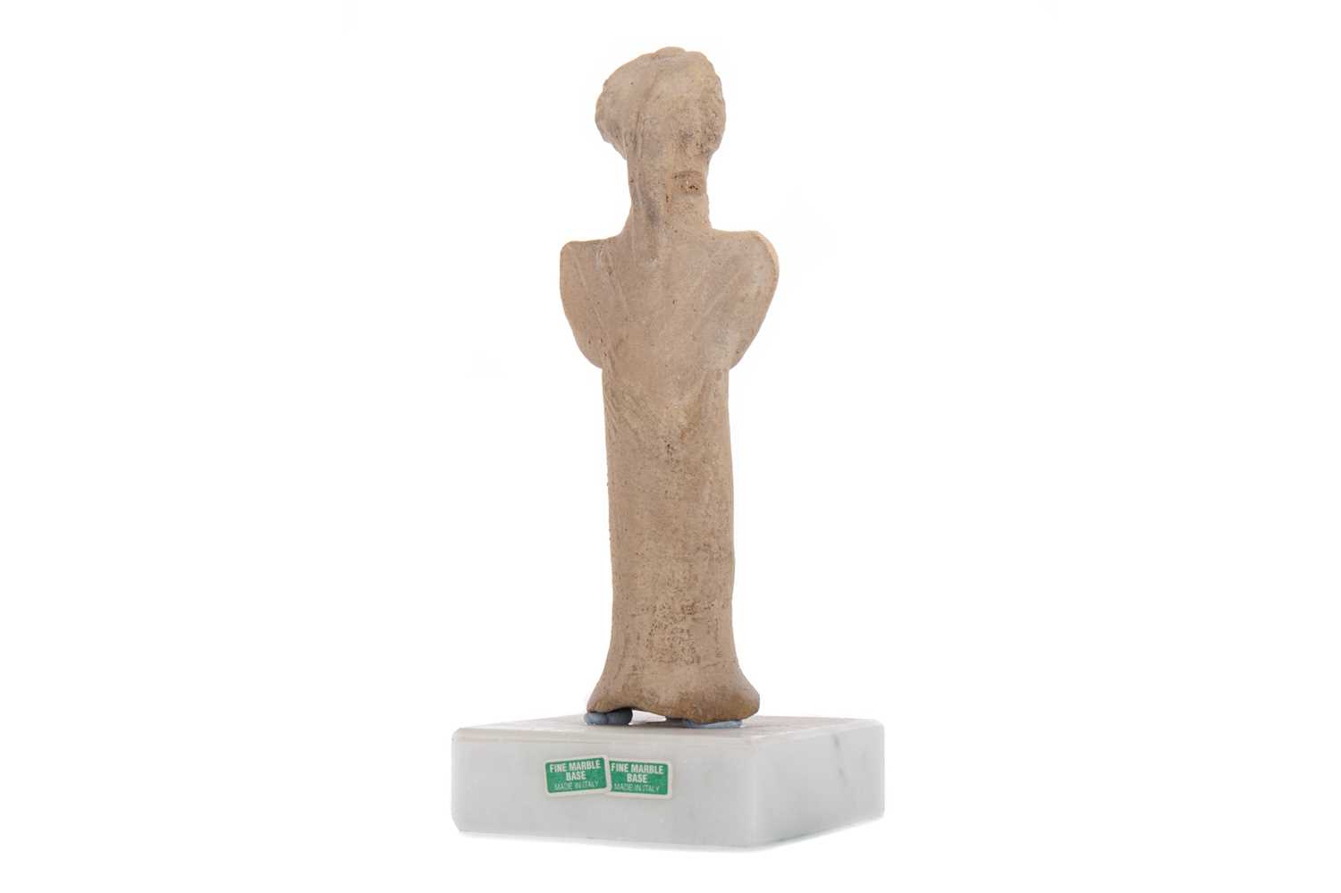 A BABYLONIAN TERRACOTTA STATUETTE OF THE GOD EA (THE GREAT INTELLECT) - Image 2 of 2