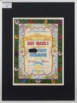 (ANDY WARHOL'S) VELVET UNDERGROUND - CONCERT FLYER, MAY 26-27 1967, BOSTON TEA PARTY, BOSTON WITH TH