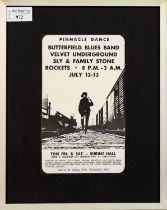 VELVET UNDERGROUND - CONCERT FLYER, JULY 12-13 1968, SHRINE HALL, LOS ANGELES WITH OTHERS