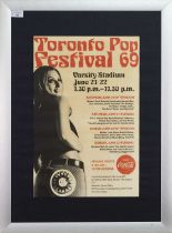 VELVET UNDERGROUND - CONCERT POSTER, TORONTO POP FESTIVAL 69, JUNE 21/22, VARSITY STADIUM WITH OTHER