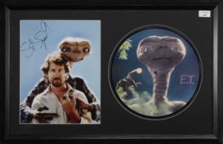 STEVEN SPIELBERG, AUTOGRAPHED E.T. PRESENTATION