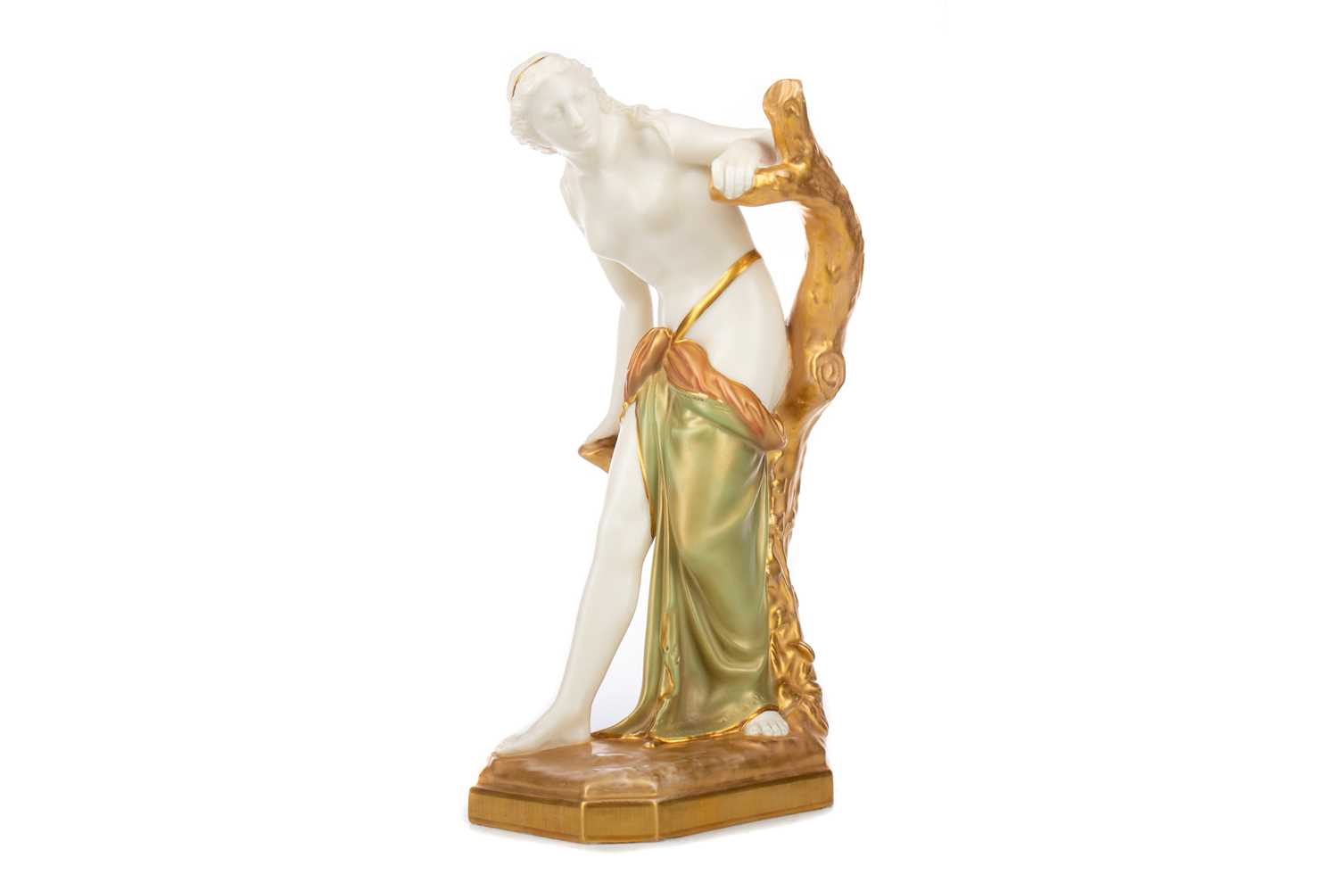 THE BATHER SURPRISED, A ROYAL WORCESTER FIGURE AFTER SIR TERENCE BROCK