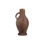 A 14TH/15TH CENTURY GERMAN SIEGBURG WARE WATER JUG