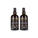 RANGERS F.C., TWO BOTTLES OF WHISKY CELEBRATING 55 LEAGUE TITLES, BLENDED MALT WHISKY