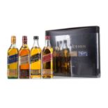 JOHNNIE WALKER THE COLLECTION - RED LABEL, BLACK LABEL, GOLD LABEL AND BLUE LABEL (4 X 20CL)