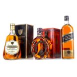 JOHNNIE WALKER 12 YEAR OLD BLACK LABEL 1L, PRESIDENT 12 YEAR OLD 75CL AND DIMPLE 12 YEAR OLD 75CL