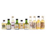 28 ASSORTED WHISKY MINIATURES - INCLUDING CONVALMORE 14 YEAR OLD WHISKY CONNOISSEUR