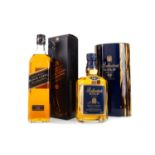 JOHNNIE WALKER 12 YEAR OLD BLACK LABEL AND BALLANTINE'S 12 YEAR OLD GOLD SEAL BLENDED WHISKY