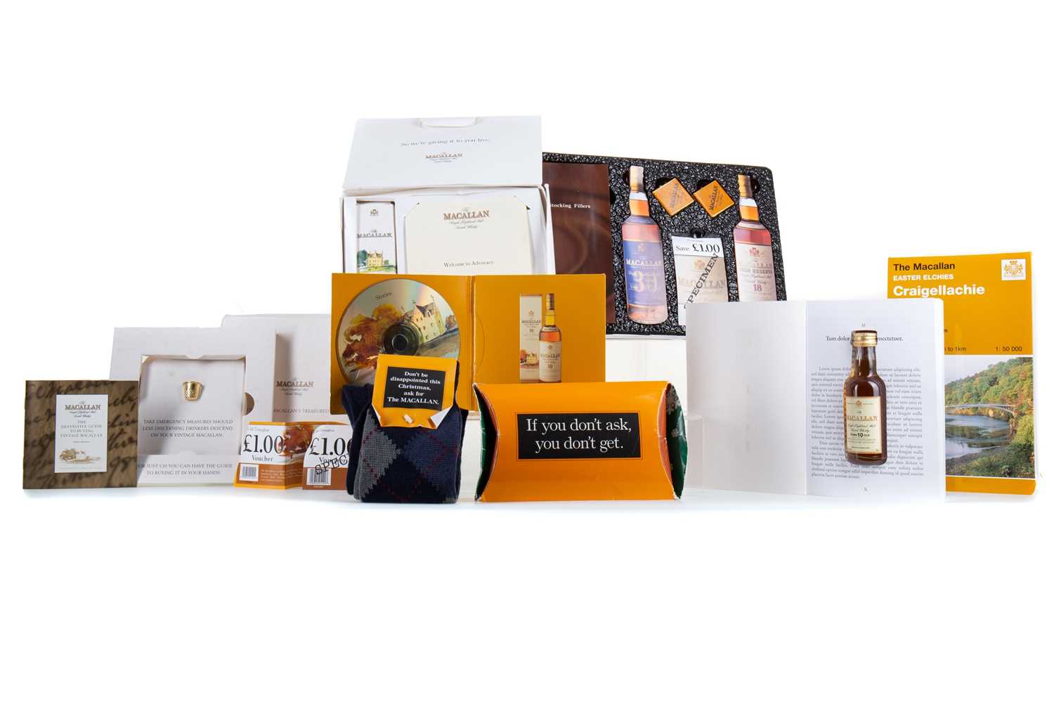 A COLLECTION OF AWARD WINNING PROMOTIONAL MATERIAL FOR MACALLAN'S ADVOCATE LOYALTY PROGRAM