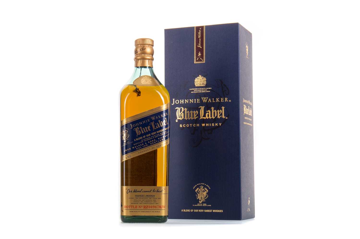 JOHNNIE WALKER BLUE LABEL 75CL BLENDED WHISKY