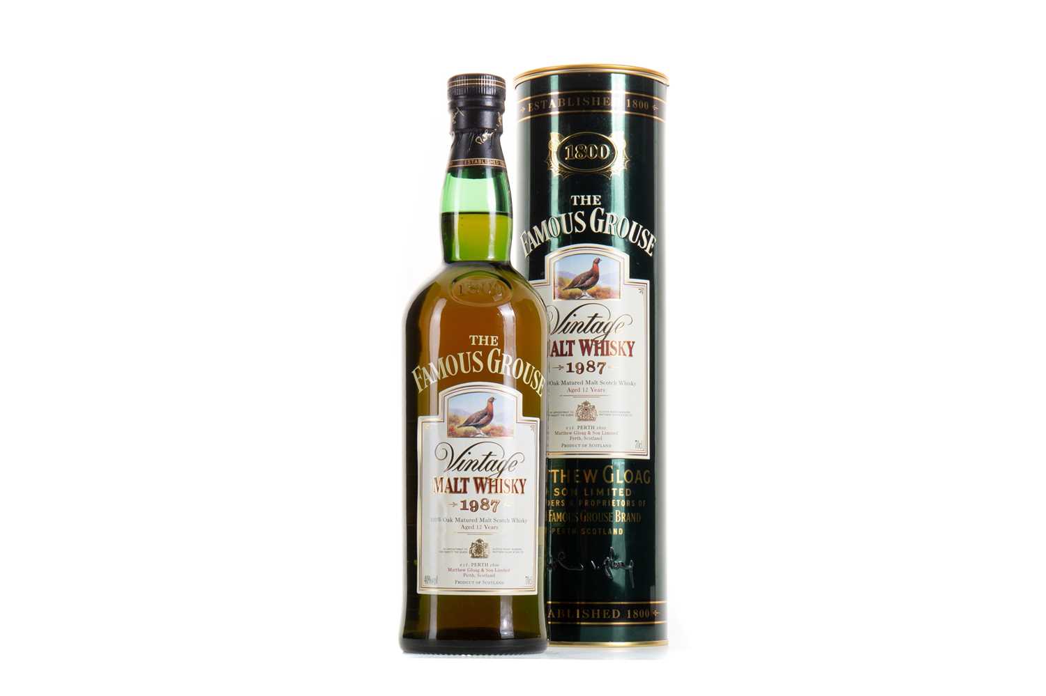 FAMOUS GROUSE 1987 12 YEAR OLD BLENDED MALT