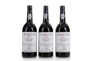 3 BOTTLES OF GRAHAM'S 1977 VINTAGE PORT