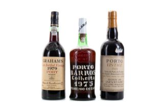 3 BOTTLES OF VINTAGE PORT INCLUDING PORTO BARROS COLHEITA 1975