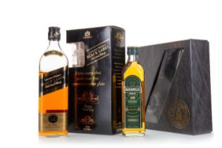 2 WHISKY GIFT SETS INCLUDING BUSHMILLS 10 YEAR OLD MALT WITH 2 GLASSES 35CL