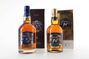 CHIVAS REGAL 18 YEAR OLD AND 15 YEAR OLD BLENDED WHISKY