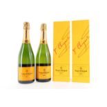 2 BOTTLES OF VEUVE CLICQUOT CHAMPAGNE