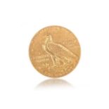 AMERICAN INDIAN HEAD GOLD FIVE DOLLAR COIN