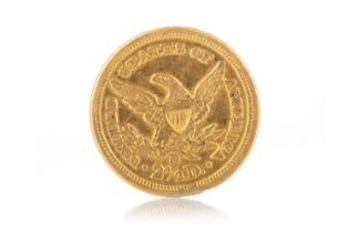 GOLD LIBERTY HEAD QUARTER EAGLE 2 1/2 DOLLAR COIN