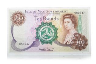 ISLE OF MAN GOVERNMENT TEN POUNDS BANKNOTE,