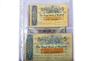 ROYAL BANK OF SCOTLAND, COLLECTION OF BANKNOTES,