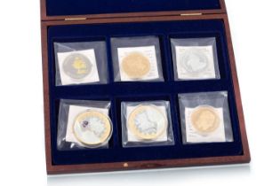 GROUP OF COMMEMORATIVE COINS,