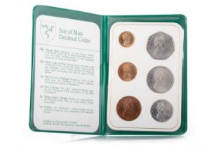 ISLE OF MAN UNCIRCULATED DECIMAL COINS SET, 1973