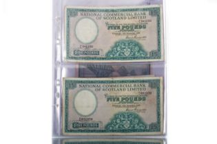 NATIONAL COMMERCIAL BANK, COLLECTION OF BANKNOTES,