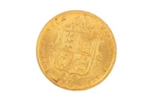 VICTORIA HALF SOVEREIGN, 1887,