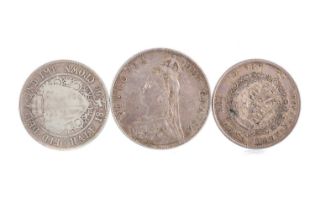 GROUP OF VICTORIA CROWNS AND HALF CROWNS,