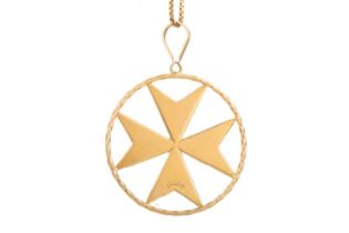 MALTESE CROSS PENDANT,