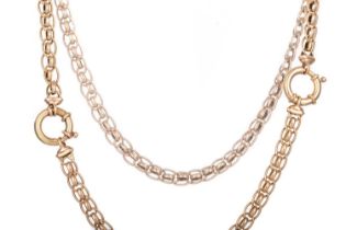 NINE CARAT GOLD LINK CHAIN,