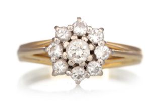 DIAMOND CLUSTER RING,